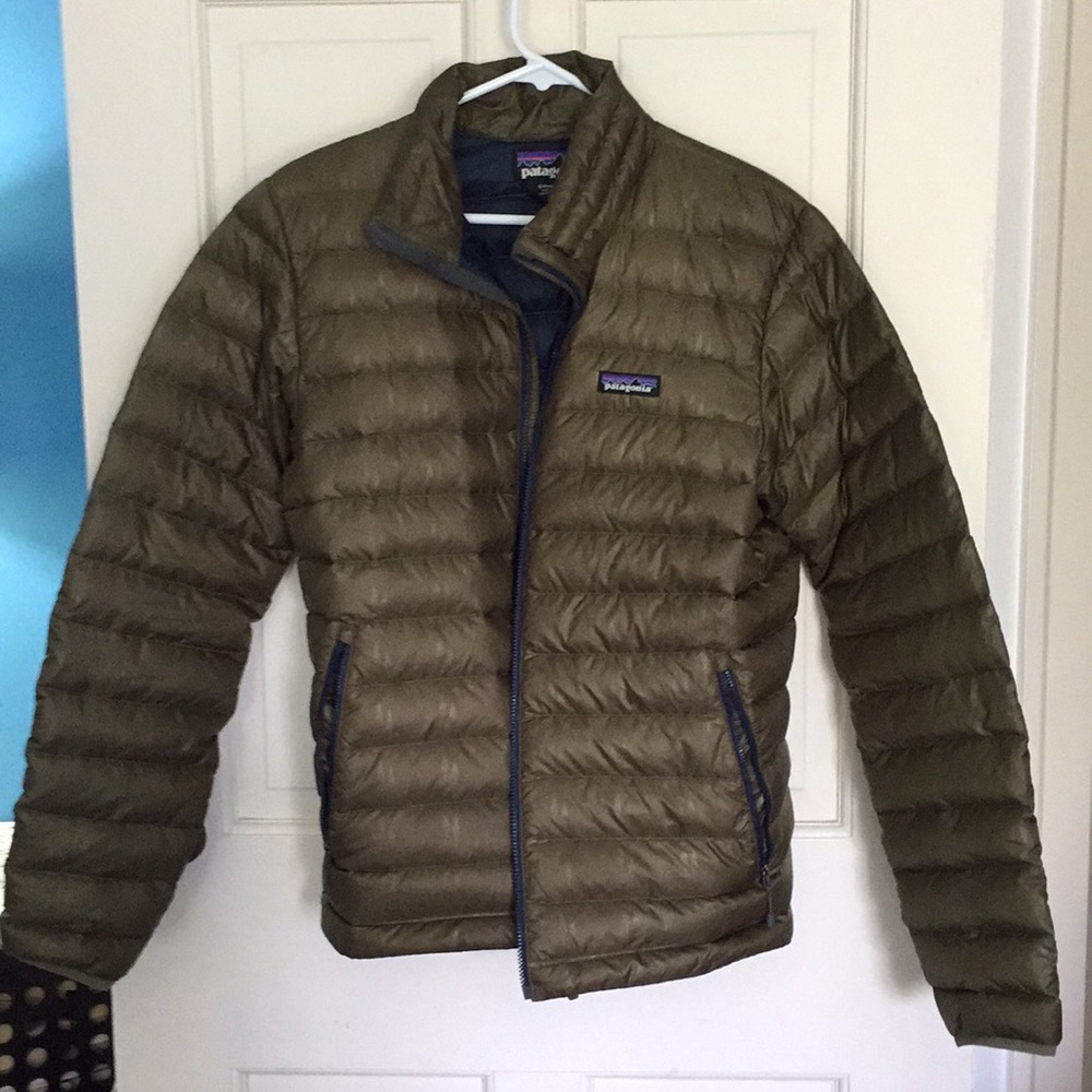 Patagonia Olive Green Puffer Jacket